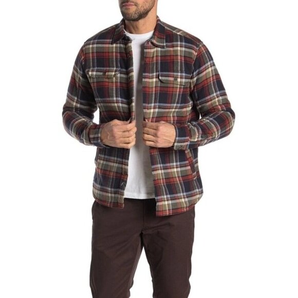 Tailor Vintage Mens Flannel Long Sleeve Luxe Performance Plaid Shirt NEW Small